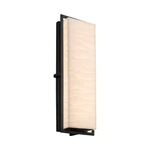 Justice Design Led Porcelina Avalon Lg In/out Sconce, BLACK-PNA-7564W-WAVE-MBLK. Fixed Price $352.00.
