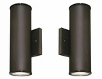 Two-light Led Up And Down Outdoor Wall Fixture Oil Rubbed Bronze 2 Pack. Fixed Price $172.85.