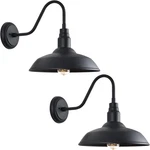 Goalplus 14 Inch Outdoor Gooseneck Light Fixture For Porch, 2 Pack Large Exterio. Fixed Price $187.95.