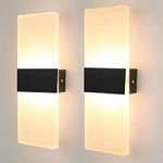 2X Modern Square Led Wall Up Down Lamp Indoor Home Sconce Lighting Fixture. Fixed Price $22.99.