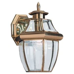 Roseto SGWS42833 Coles Light 12" Tall Outdoor Wall Sconce - Brass. Fixed Price $117.01.