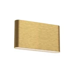 Kuzco Slate 10" Led Wall SCONCE/13W, Brushed Gold AT68010-BG-UNV. Fixed Price $176.00.