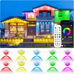 200FT Permanent Outdoor Lights For House, Rgb Led Eave With App/remote Co. Fixed Price $87.66.