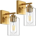 Verron Wall Sconces, Gold Bathroom Fixtures, Modern Vanity Lights, Scon.... Fixed Price $72.24.