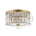 Safavieh Parda 3LT 12" Flush Mount, Reduced Price 2172754199 FLU4090A. Fixed Price $107.00.