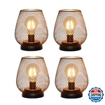 Trirocks 4-PACK Battery Led Table Lanterns, Metal Cage, Cordless, Timer. Fixed Price $73.59.