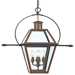 Quoizel RO1914 Copper Rue Royal 4-LIGHT 28"W Outdoor Taper Candle Chandelier. Fixed Price $1149.99.