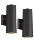 Ken & Ricky Outdoor Wall Sconce Lights, Black 2PACK No Sensor, 2PK. Fixed Price $96.70.