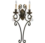 Quorum 5357-2-44 Rio Salado 2-LIGHT Wall Sconce In Toasted Sienna/mystic Silver. Fixed Price $240.00.
