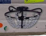 Progress Lighting Bliss 17IN W Antique Bronze Clear Glass Semi-flush Mount. Fixed Price $60.76.