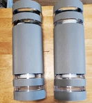 Ytzlvw Aluminum Wall Grey Semi Cylinder Up And Down Lights Outdoor. Fixed Price $40.95.