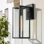 Lnc Rustic Black Outdoor 1-LIGHT Classic Cage Wall Lantern Sconce Clear Glass. Fixed Price $35.99.