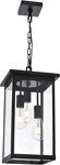 3-LIGHT Black Outdoor Pendant Fixture, Adjustable Exterior Hanging Lantern. Fixed Price $467.04.