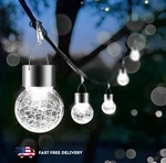 24 Pack Solar Hanging Globe Lights - Waterproof Decorative Lanterns For Outdoors. Fixed Price $77.95.