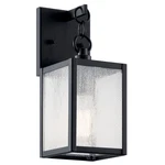 Black One Light Outdoor Wall Mount From The Lahden Collection. Fixed Price $129.99.