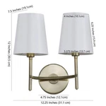 Safavieh Two Light Wall Sconce, Reduced Price 2172718525 SCN4033B. Fixed Price $58.00.