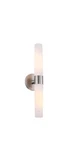 Kira Home Duo 21" Modern Wall Sconce With Frosted Opal Glass Shades For Bathr Ob. Fixed Price $123.49.