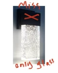 Allen + Roth Waldorf 11.25-IN Bronze Integrated Outdoor Wall Light(only Glass). Fixed Price $32.23.