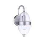 Craftmade Sivo 1 Light Small Outdoor Wall Mount, Satin Aluminum ZA3504-SA. Fixed Price $59.99.