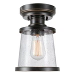 Globe Electric Charlie Flush Mount Light 1 Bronze Outdoor. Fixed Price $33.99.