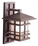 Kichler Aged Bronze 16" High Outdoor Wall Light. Fixed Price $355.99.