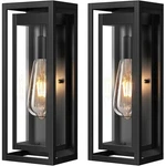 Outdoor Wall Lights 15 2 Pack Matte Black Waterproof Sconces Slypadan Large. Fixed Price $114.99.