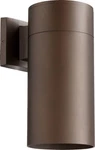 Quorum International 721 Bronze Cylinder Single Light 12"H Outdoor Wall Sconce. Fixed Price $137.00.