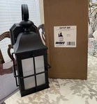 New Wave Lighting 241VF-BK Town Wall Mount Black Fixture/sconce. Fixed Price $35.00.