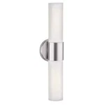 Access Lighting Aqueous 2 Brushed Steel Wall Fixture With Opal Glass Shade. Fixed Price $48.22.