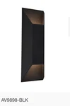 Outdoor Avenue Lighting AV9898-BLK Led 20 Inch Black Wall Mount. Fixed Price $73.49.
