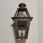 New Orleans Lantern Co. The Coppersmith Outdoor Gas Wall Fixture. Fixed Price $275.00.