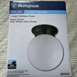Westinghouse 66840 Gloss Globe White 1-LIGHT Fixture 7-1/4 Dia. In.. Fixed Price $20.00.