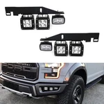 White 100W Led Lower Bumper Fog Light Kit W/ Bracket Wire 17-20 Ford Raptor. Fixed Price $190.09.
