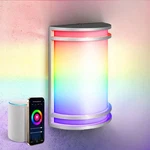 Asd 10 Inch Smart Rgbw Led Outdoor & Indoor Wall Mount Light Fixture - Nickel.... Fixed Price $69.93.
