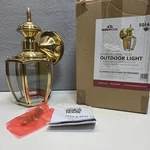 Design House Jackson Outdoor Light Solid Brass Glass 501445 Open Box. Fixed Price $50.00.