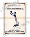 1941 Football Game Program Metal Tin Sign Wall Art. Fixed Price $19.49.