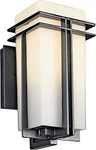 Tremillo 11.75" Black Outdoor Wall Light With Opal Glass Sconce. Fixed Price $333.99.