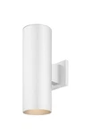 Volume Lighting Medium 2 White Aluminum Integrated Led Wall Mount Cylinder. Fixed Price $83.00.