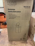 Home Decorators 3-LIGHT Wall Lantern Sconce W/ Clear Glass ! Discounted. Fixed Price $39.99.