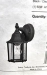 Satco Nuvo 60-733 Outdoor Wall Mounted Lantern Sconce. Fixed Price $93.55.