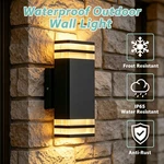 Letry 2 Pack Led Rectangle Outdoor Wall Sconce Up&down Lighting Waterproof 9.8IN. Fixed Price $75.00.