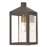 Livex Nyack Light Outdoor Wall Lantern In Bronze, 6.25"W 12.75"H 20582-07. Fixed Price $293.96.