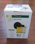 Cordelia Lighting 7 1/2" Outdoor Coach Lantern Black Gold Finish Model 1161-05. Fixed Price $29.99.