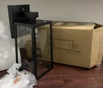 Shine Hai Dusk To Dawn Sensor Outdoor Wall Sconce,black Lantern Fixture. Fixed Price $29.00.