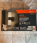 Hampton Bay Hartford 14.25" Millennium Black Led Smart Outdoor Lantern Hubspace. Fixed Price $60.00.
