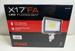 Rab X17FA Led Flood Light White Color Adjustable Selectable Photocell Nib. Fixed Price $51.00.