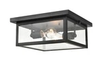 Millennium Lighting 4122 Evanton 12"W Outdoor Flush Mount - Black. Fixed Price $159.90.
