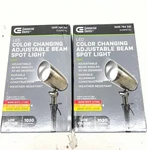 2PK Commercial Electric 1020 Lumen Low Voltage 12V Gunmetal Brass Led Spotlight. Fixed Price $54.99.