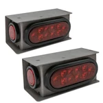 Long Haul 2 New Trailer Truck Steel Housing Box With Oval Tail Light & Round .... Fixed Price $82.74.