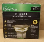 Classy Caps Regal 4 In. X Outdoor Tan Vinyl Led Solar Post (2-PACK). Fixed Price $38.99.